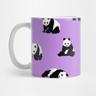 Pandas on Purple Mug